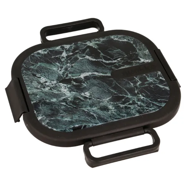 Quokka Kai - Stainless Steel Food Container/Lunchbox (Black Marble)