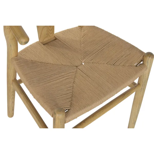 ēdamistabas krēsls Home ESPRIT Dabisks Rotangpalma Gobas koks 55 x 46 x 80 cm