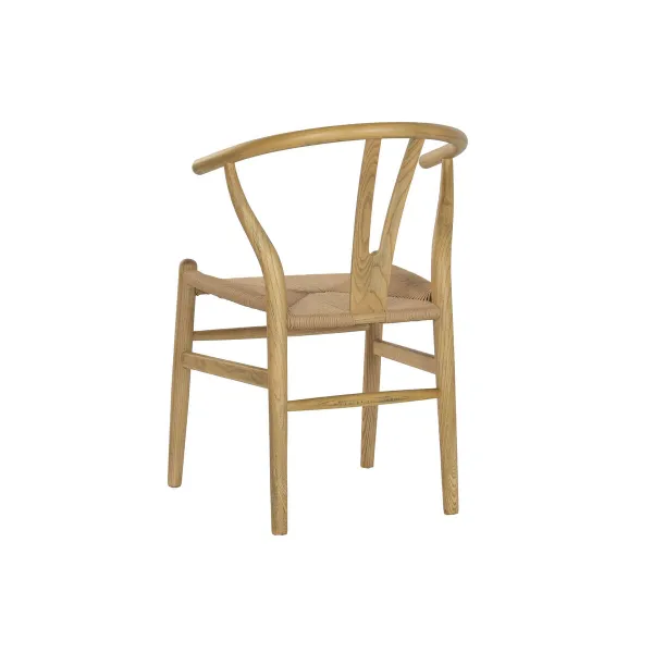 Dining Chair Home ESPRIT Natural Rattan Elm wood 55 x 46 x 80 cm