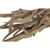 Ceiling Light Home ESPRIT Black Natural Wood Iron Teak 50 W