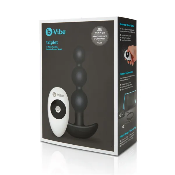 Triplet Anal Beads Black B-Vibe 92733