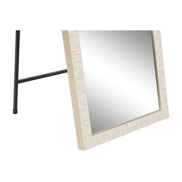 Vapaasti seisova peili Home ESPRIT Valkoinen Ruskea Beige Harmaa Kristalli polystyreeni 35,5 x 40 x 156 cm (4 osaa)