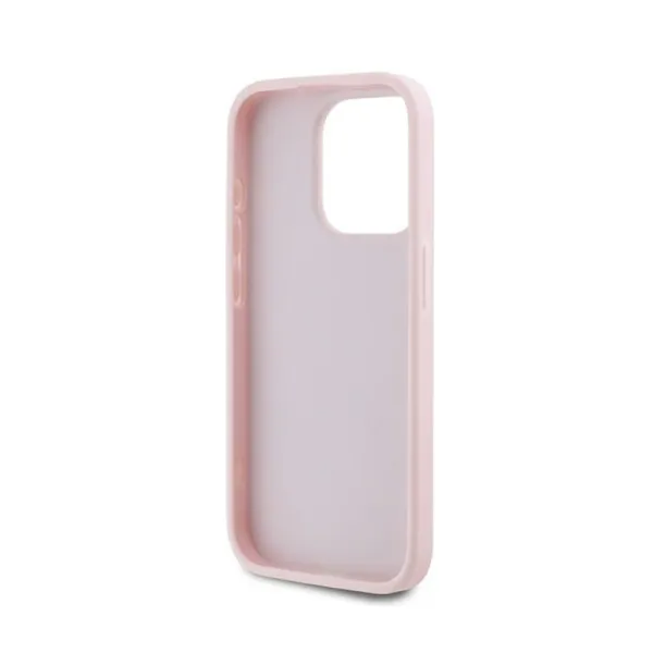 Karl Lagerfeld Diagonal Quilted Script - Case for iPhone 15 Pro (Pink)