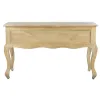 Desk Home ESPRIT White Natural Wood
