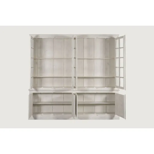 Display Stand Home ESPRIT White Teak Mango wood 270 X 43 X 244 CM