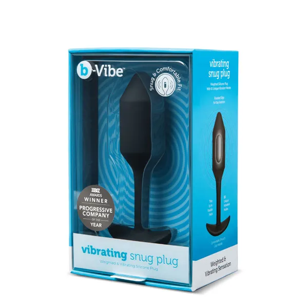 Snug M Anal Plug B-Vibe Vibrating Black