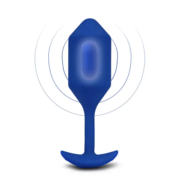 Snug XL Anal Plug B-Vibe Vibrating Blue