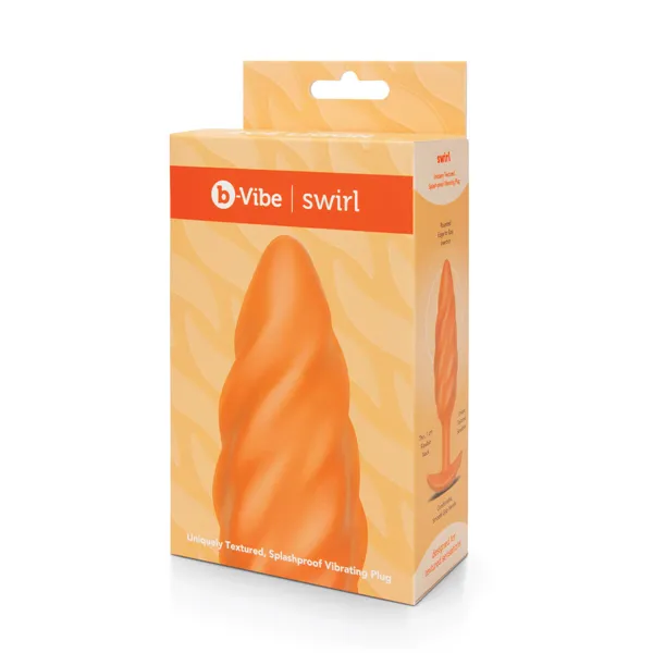 Vibrating Butt Plug B-Vibe Swirl Texture