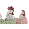 Декоративная фигура Home ESPRIT Зеленый Розовый (2 штук)