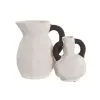 Vāze Home ESPRIT Balts Pelēks Keramika 14 x 14 x 19 cm