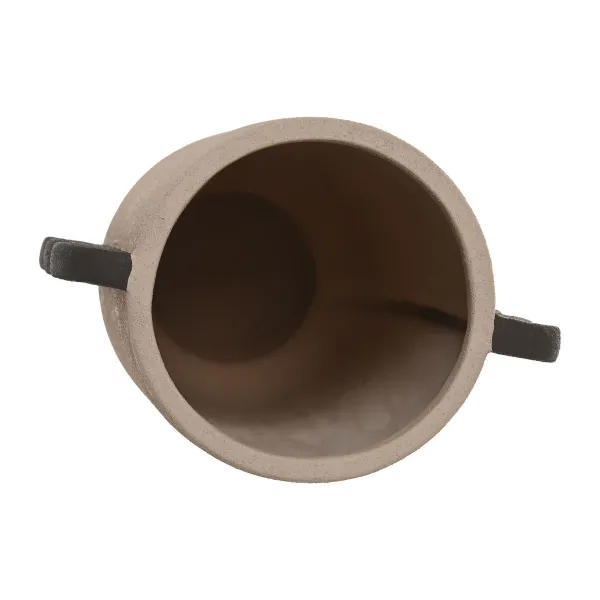 Vase Home ESPRIT Brown Stoneware