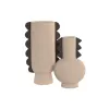 Vase Home ESPRIT Brown Stoneware