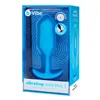 Anal plug B-Vibe Vibrating Snug 3 Blue (3,7 x 13,8 x 1 cm)