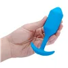 Anal plug B-Vibe Vibrating Snug 3 Blue (3,7 x 13,8 x 1 cm)