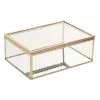 Lādīte Home ESPRIT Bronza Metāls Stikls