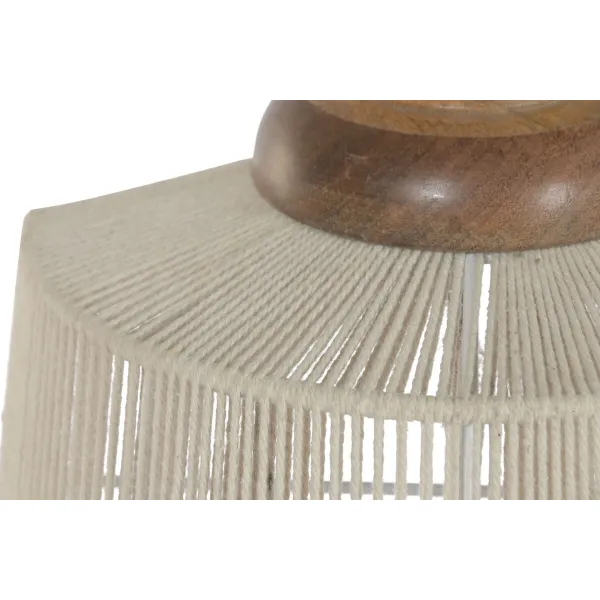 Sieninė lempa Home ESPRIT Ruda Rusvai gelsva 60 W Natūralus Miesto 220 V 34 X 18 X 55 CM