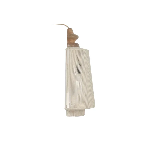Sieninė lempa Home ESPRIT Ruda Rusvai gelsva 60 W Natūralus Miesto 220 V 34 X 18 X 55 CM
