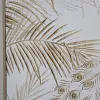 Kangas Home ESPRIT Valkoinen Luonnollinen Riikinkukko Trooppinen 100 x 5 x 100 cm (2 osaa)