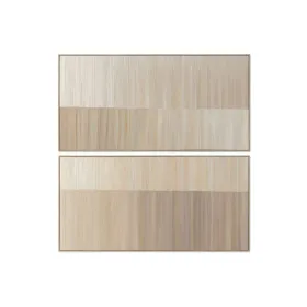 Drobė Home ESPRIT Balta Rusvai gelsva Šiuolaikiškas Miesto 142,5 X 4,5 X 72,5 CM (2 vnt.)