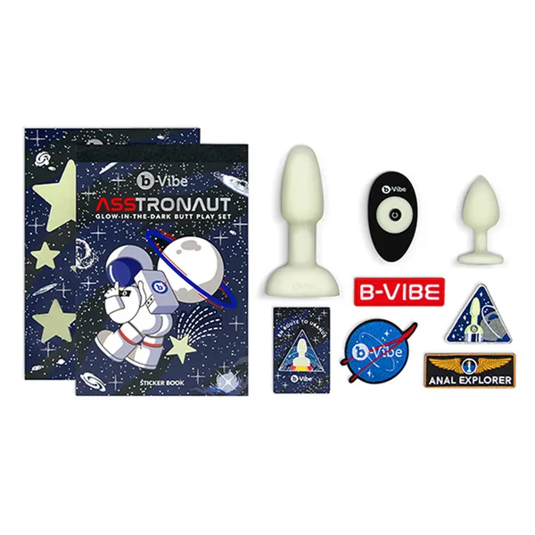 Anal Training Pleasure Kit B-Vibe ASStronaut Glow-in-the-Dark