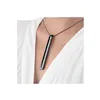 Bullet Vibrator Le Wand Necklace Pendant Black