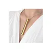 Bullet Vibrator Le Wand Necklace Pendant Golden