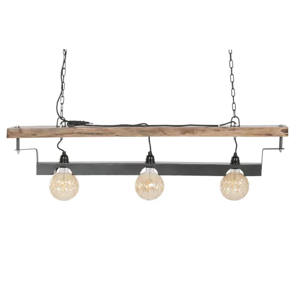 Pakabinamas apšvietimas Home ESPRIT Ruda Juoda Geležis Akacija 116 X 16 X 26 CM