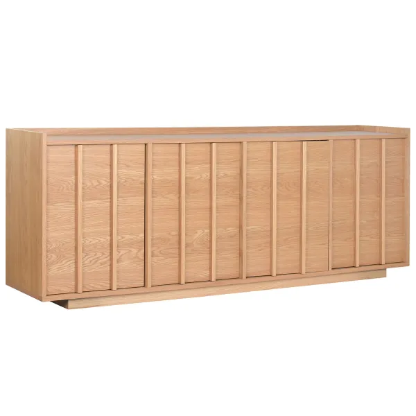 Sivupöytä Home ESPRIT Luonnollinen Puu MDF 200 X 40 X 75 CM