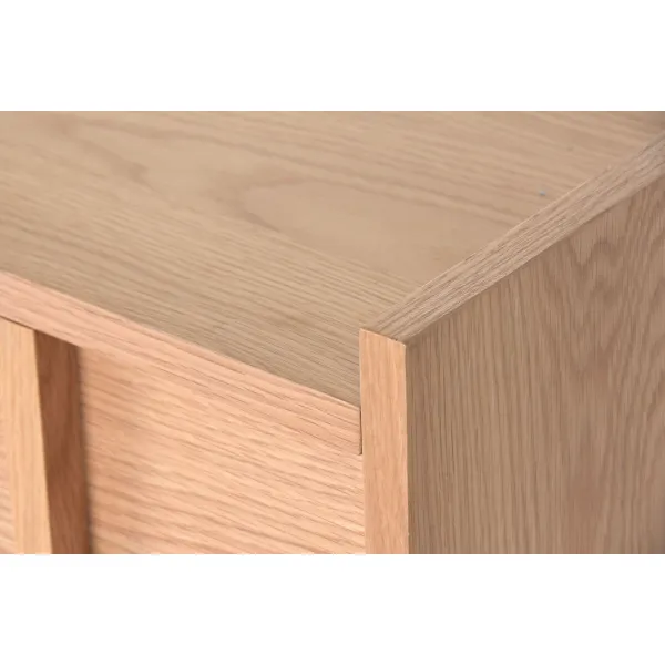 Sivupöytä Home ESPRIT Luonnollinen Puu MDF 200 X 40 X 75 CM