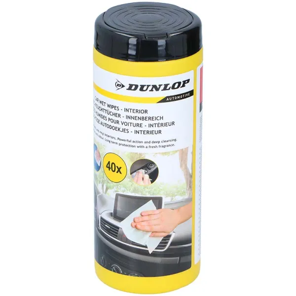 Dunlop - moist wipes for car cockpit care (40 pcs.)