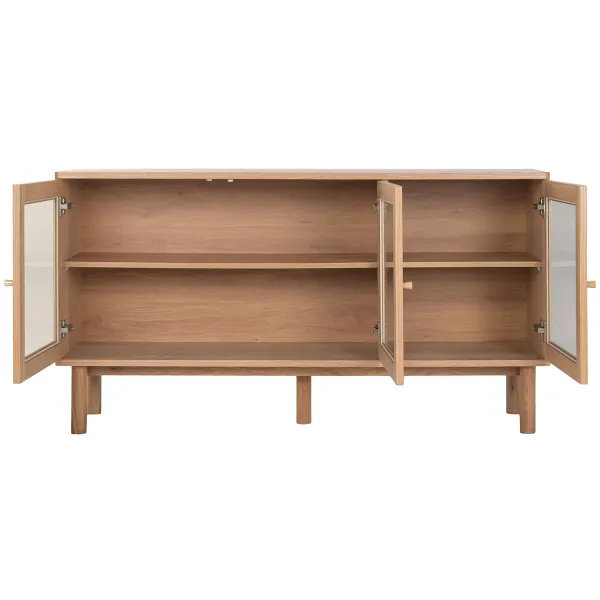 Indauja Home ESPRIT Stiklas Medžio MDF 140 x 40 x 75 cm