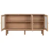 Bufete Home ESPRIT Stikls Koks MDF 140 x 40 x 75 cm
