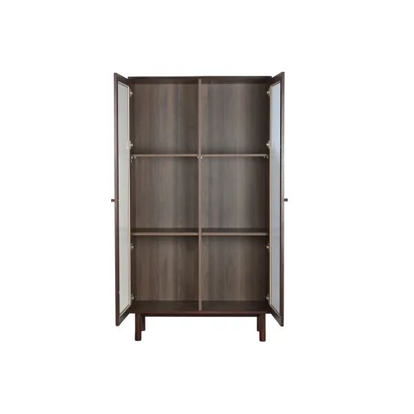 Дисплей-стенд Home ESPRIT Стеклянный Деревянный MDF 100 X 40 X 183 CM