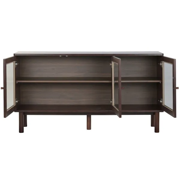 Sideboard Home ESPRIT Crystal MDF Wood 140 x 40 x 75 cm