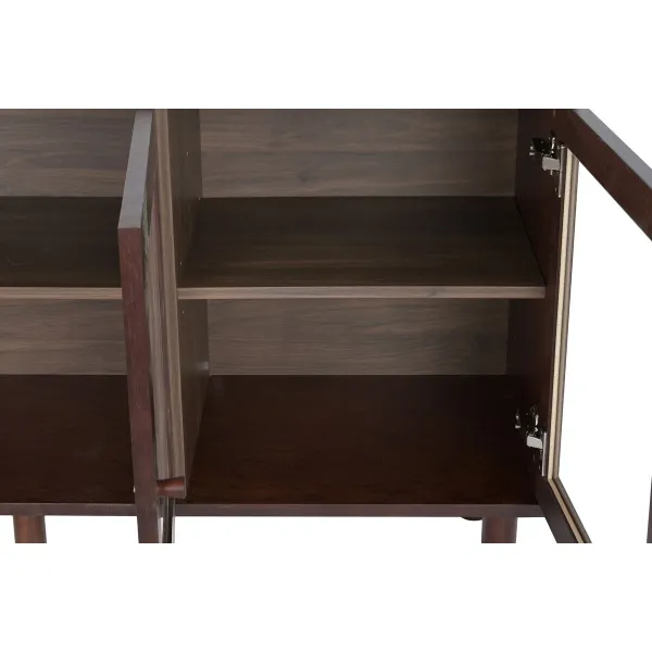 Bufete Home ESPRIT Stikls Koks MDF 140 x 40 x 75 cm