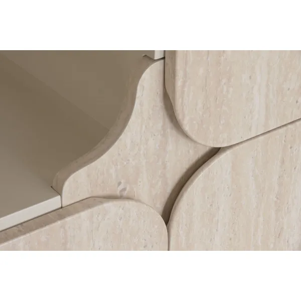 Kaappi Home ESPRIT Beige Puu 100 X 40 X 134 CM
