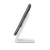 Crong MagSpot Stand - 2-in-1 Wireless Charger with MagSafe for iPhone and AirPods (White)