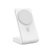 Crong MagSpot Stand - 2-in-1 Wireless Charger with MagSafe for iPhone and AirPods (White)