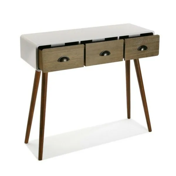 Мебель для прихожей с 3 ящиками Versa 30 x 80,5 x 90 cm 0,3 x 0,805 x 0,9 cm Белый