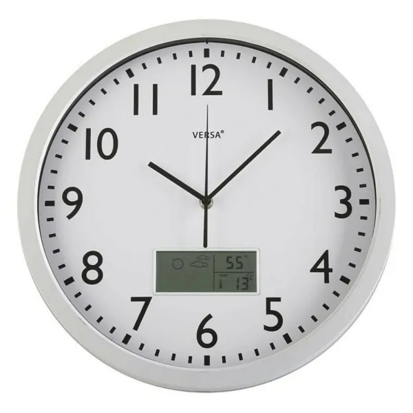 Настенное часы Versa 18560239 Белый Пластик Минималистичный 4 x 35 x 35 cm