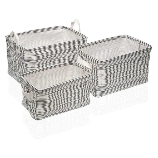 Basket set Versa 25 x 22 x 35 cm 35 x 25 x 22 cm 32 x 21 x 19 cm 28 x 17 x 15 cm