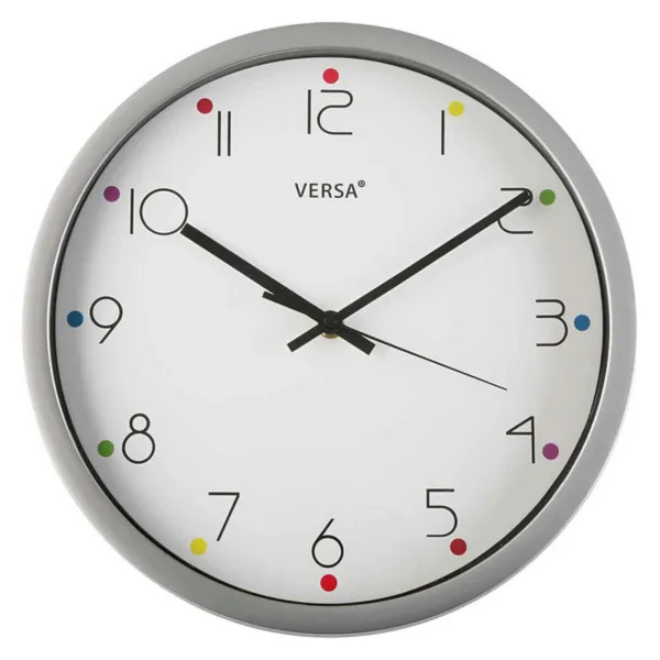 Wall Clock Versa Plastic (0,4 x 30,5 x 30,5 cm)