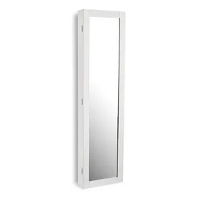 Sieninis veidrodis Versa Balta Medžio MDF Minimalistinis 10 x 120 x 30 cm