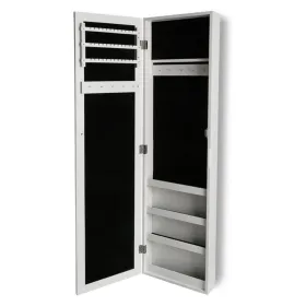 Sieninis veidrodis Versa Balta Medžio MDF Minimalistinis 10 x 120 x 30 cm