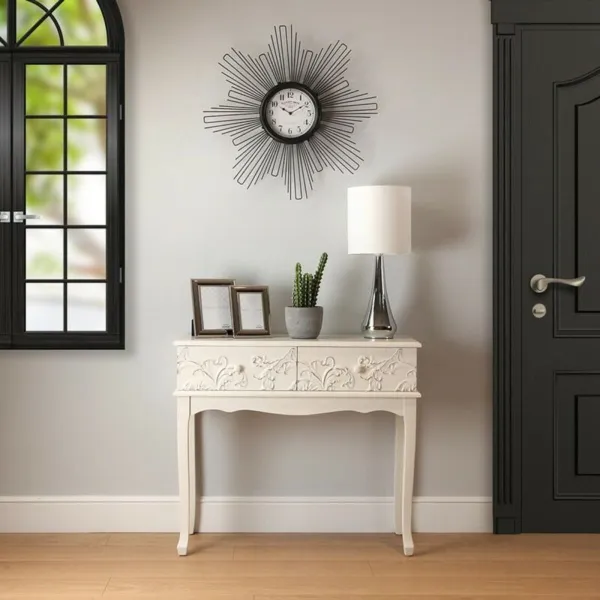 Настенное часы Versa VS-20460111 Металл Деревянный MDF 68 x 6,5 x 68 cm