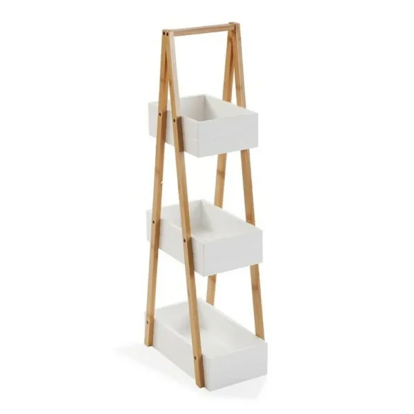 Полка для ванной Versa Бамбук Деревянный MDF Деревянный MDF/Бамбук (18 x 81 x 30 cm)
