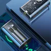 WEKOME WP-345 Vanguard Series - Power bank 10000 mAh Fast Charging with built-in USB-C & Lightning PD 20W cable + QC 22.5W (Blac