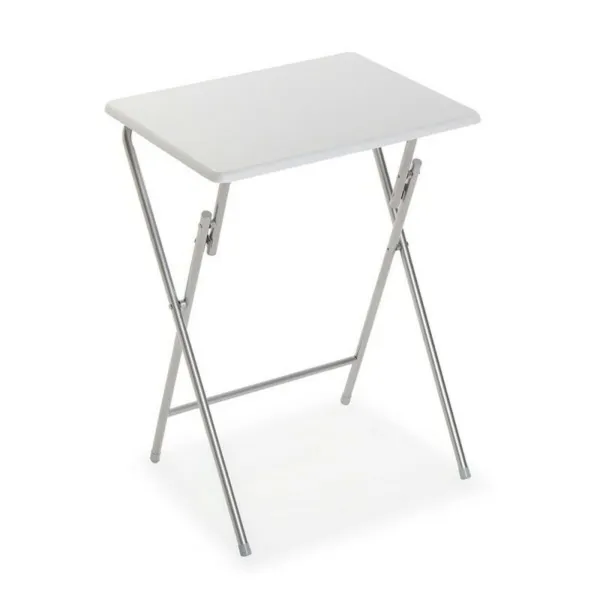 Taitettava Pöytä Versa Valkoinen Metalli Puu MDF (37,5 x 65,5 x 47,5 cm)