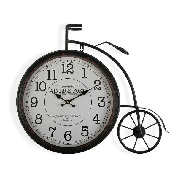Sieninis laikrodis Versa Bicycle Metalinis (6 x 60 x 50 cm)