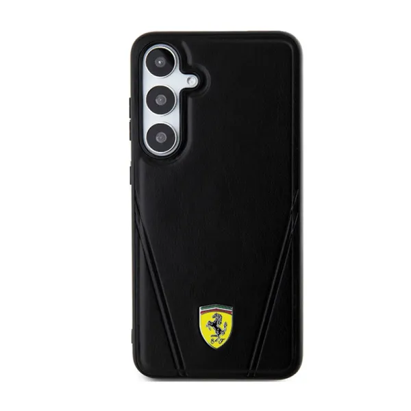 Ferrari Hot Stamp V Lines MagSafe - Samsung Galaxy S24 Case (Black)